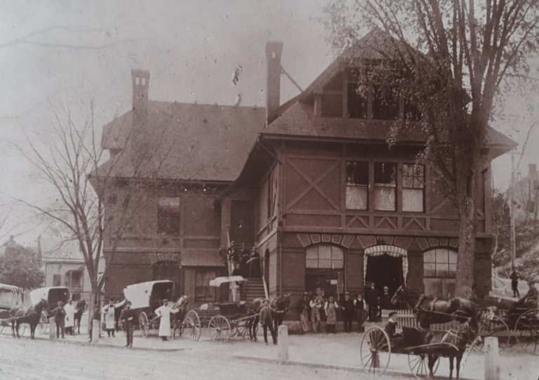 A historic view of the Mill Museum's main building