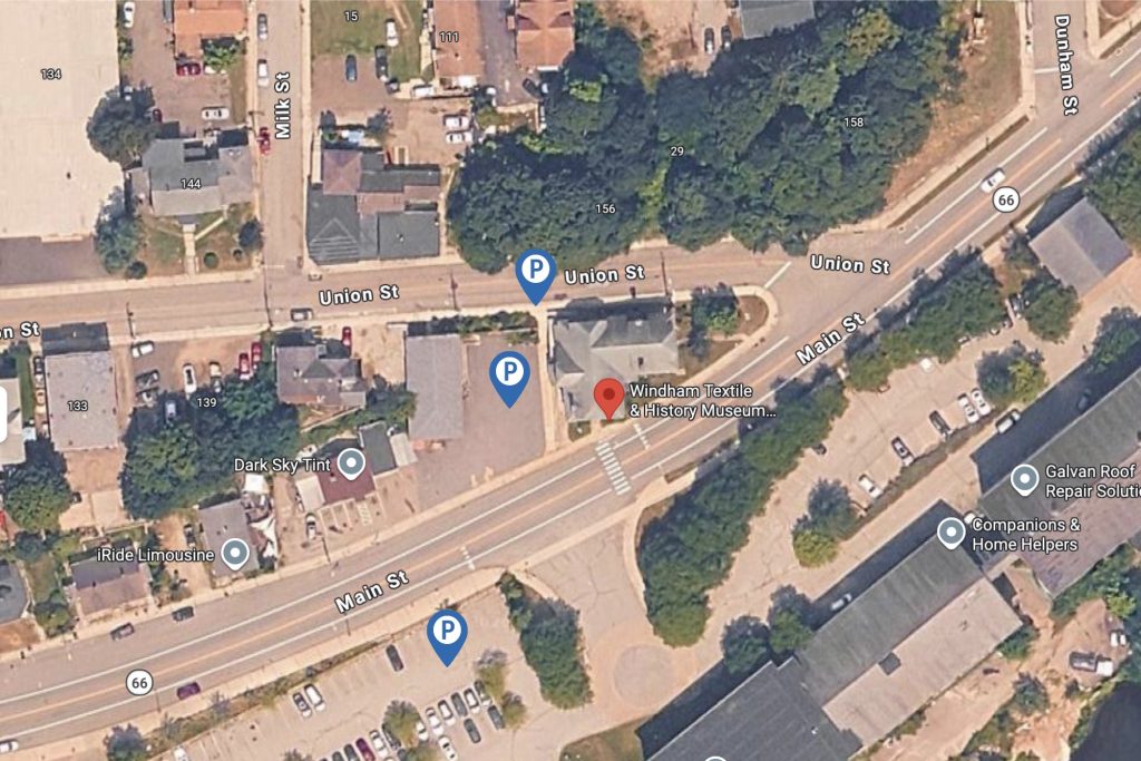 A map showing the Museum's location near the intersection of Main and Union Streets